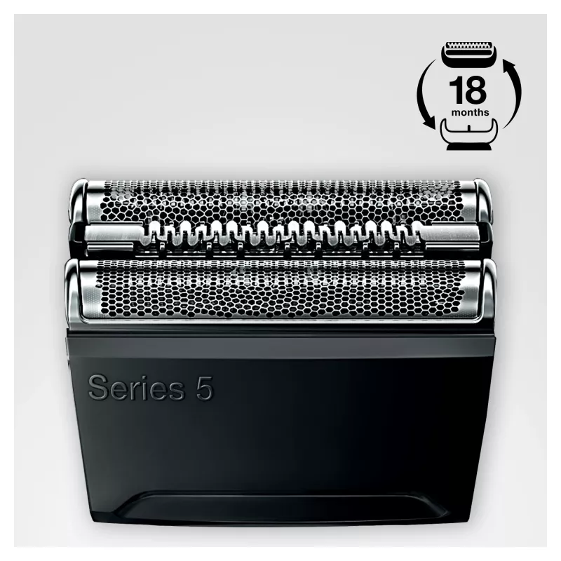 Braun Series 5 52B elektriskā skuvekļa galviņu nomaiņas kasete – melna