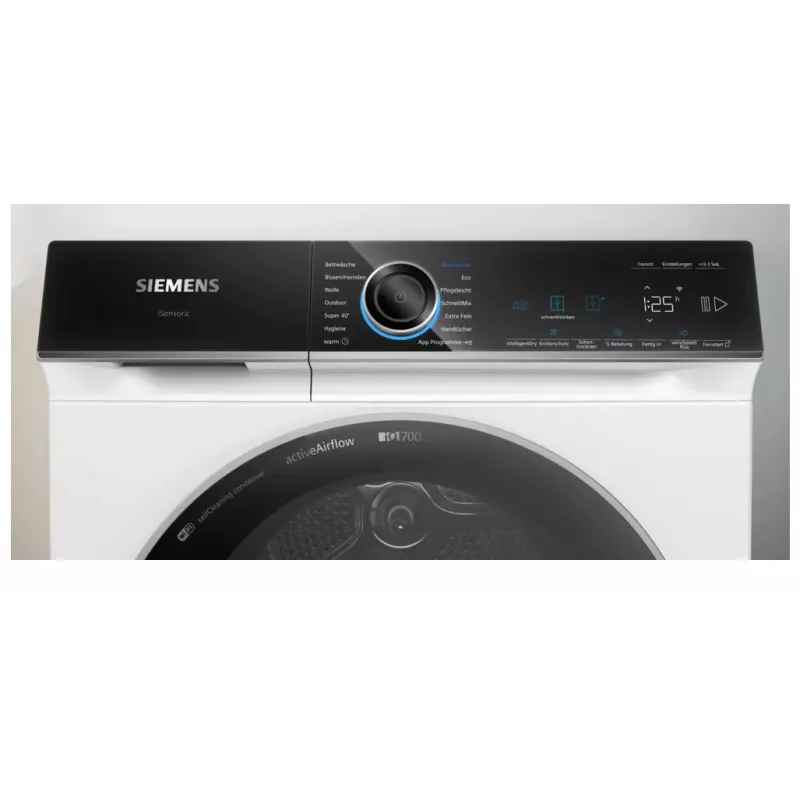 Siemens WR47B2C40 veļas žāvētājs Brīvstāvošs Priekšējā ielāde 9 kg Balts