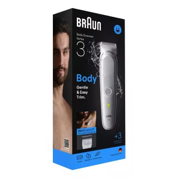 Braun Series 3 BG3530 ķermeņa matu griezējs/skūšanās aparāts Pelēks