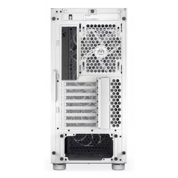 PC Midi Tower korpuss ENDORFY ARX 500 ARGB White — rūdīts stikls, atbalsta ATX/Micro-ATX/Mini-ITX, 3x140mm priekšā + 1x140mm aizmugurē, 1×3.5 collu + 6×2.5 collu vietas