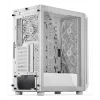 PC Midi Tower korpuss ENDORFY ARX 500 ARGB White — rūdīts stikls, atbalsta ATX/Micro-ATX/Mini-ITX, 3x140mm priekšā + 1x140mm aizmugurē, 1×3.5 collu + 6×2.5 collu vietas