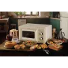 Ariete Vintage Line 3960 Retro mikroviļņu krāsns, 800W, 20L, 3 funkcijas, 5 līmeņi, taimeris, bēša