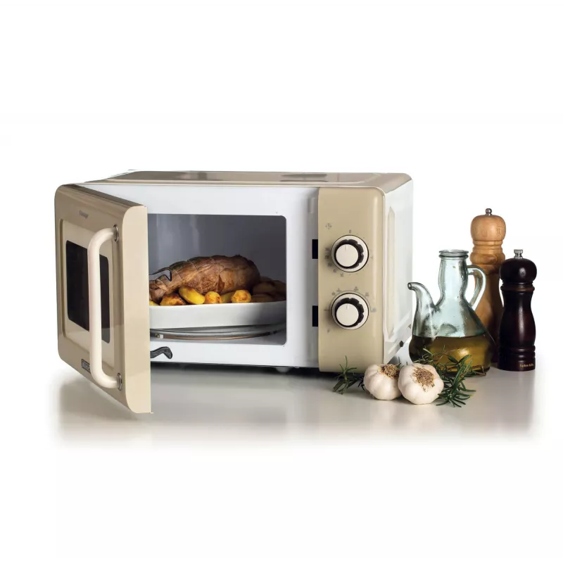 Ariete Vintage Line 3960 Retro mikroviļņu krāsns, 800W, 20L, 3 funkcijas, 5 līmeņi, taimeris, bēša