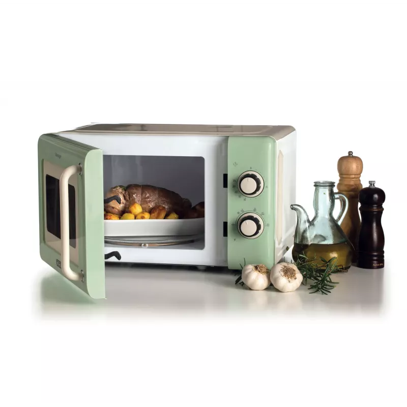 Ariete Vintage Line 3960/04 Zaļā mikroviļņu krāsns, 800W, 20L