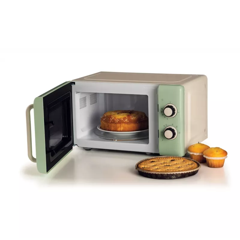 Ariete Vintage Line 3960/04 Zaļā mikroviļņu krāsns, 800W, 20L