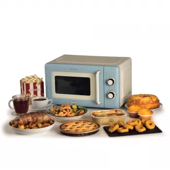 Ariete Vintage Line 3960 mikroviļņu krāsns, 800W, 20L, zila