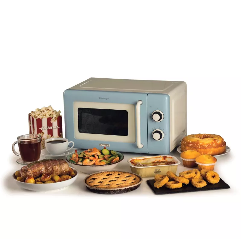 Ariete Vintage Line 3960 mikroviļņu krāsns, 800W, 20L, zila