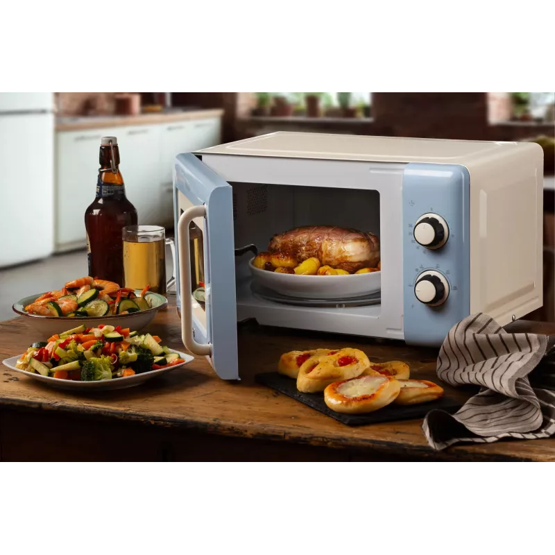 Ariete Vintage Line 3960 mikroviļņu krāsns, 800W, 20L, zila