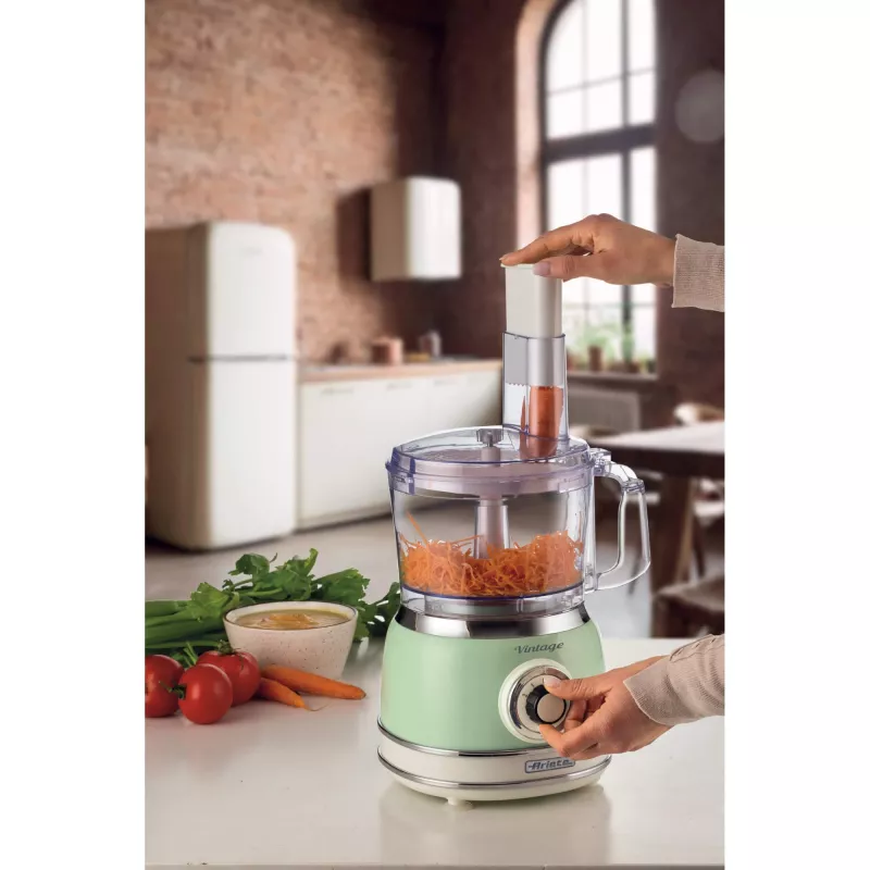 Virtuves kombains ARIETE Vintage Line 1781/04 — 1000 W, 2.1 L, zaļš