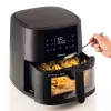 Ariete 4630/00 karstā gaisa friteris, 9 l, 1500 W, 3,6 kg slodze, 7 programmas, līdz 200°C, ar skatlogu, melns