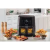 Ariete 4630/00 karstā gaisa friteris, 9 l, 1500 W, 3,6 kg slodze, 7 programmas, līdz 200°C, ar skatlogu, melns