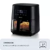 Ariete 4630/00 karstā gaisa friteris, 9 l, 1500 W, 3,6 kg slodze, 7 programmas, līdz 200°C, ar skatlogu, melns