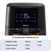 Ariete 4630/00 karstā gaisa friteris, 9 l, 1500 W, 3,6 kg slodze, 7 programmas, līdz 200°C, ar skatlogu, melns
