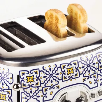 Toasteris ARIETE Capri 4 šķēlēm, 1630 W, balts/daudzkrāsains