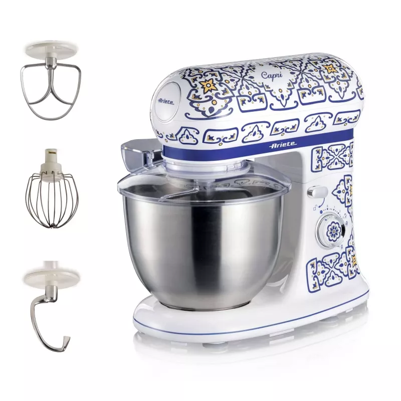 Ariete 1588 Capri planetārais mikseris, 7 ātrumi, 2400 W, 5,5 l, nerūsējošā tērauda bļoda