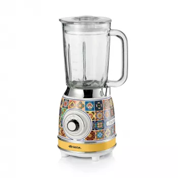 Ariete 583 Positano blenderis ar 1,5 litru stikla trauku, 4 nerūsējošā tērauda asmeņiem, 4 ātrumiem + pulsācija, 1000 W