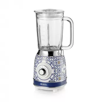 Ariete 583 Capri blenderis ar 1,5 L stikla trauku, 4 nerūsējošā tērauda asmeņiem, 4 ātrumiem + pulsācija, 1000 W
