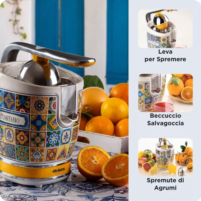 Elektriskais citrusaugļu spieds Ariete 0413/0P 0.6L 85W Daudzkrāsains dzeltens