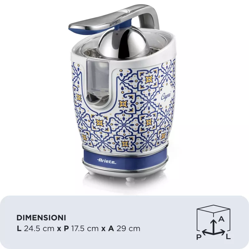 Elektriskais citrusaugļu spiede Ariete 0413/0C 0.6L 85W Zils Daudzkrāsains