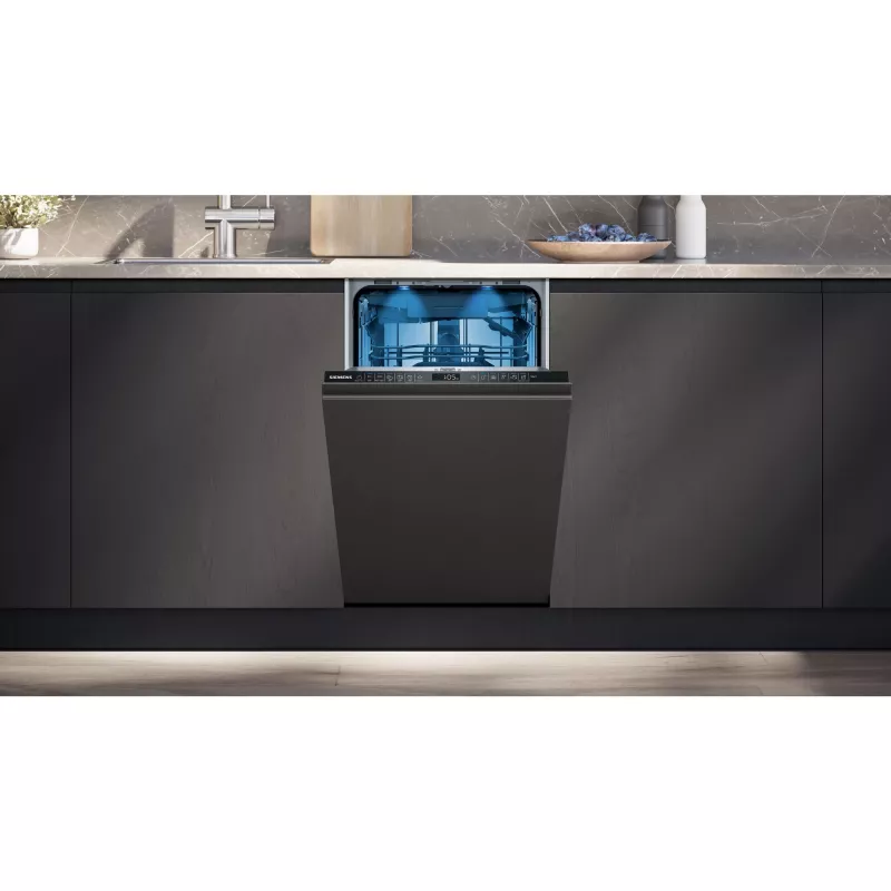 Siemens iQ500 SR65EX09ME trauku mazgājamā mašīna, pilnībā iebūvējama, 10 komplekti