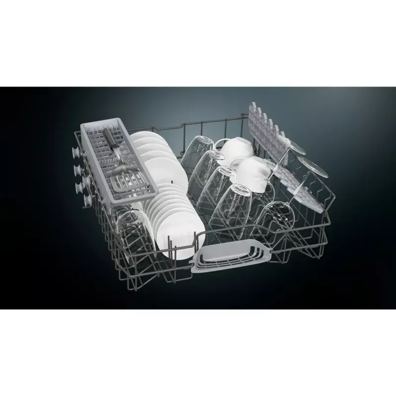 Trauku mazgājamā mašīna Siemens iQ100 SN61HX01TE pilnībā iebūvējama, 13 komplekti, 46 dB, 9 L/ciklā, energoklase C
