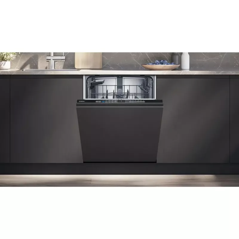 Trauku mazgājamā mašīna Siemens iQ100 SN61HX01TE pilnībā iebūvējama, 13 komplekti, 46 dB, 9 L/ciklā, energoklase C