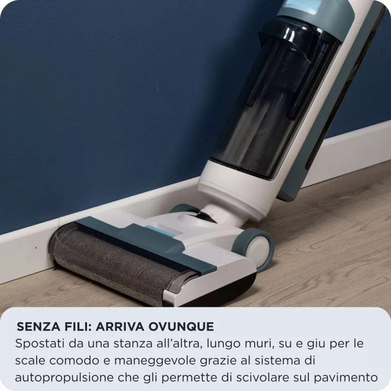 Ariete 2483 Aqua Force Wash & Vacuum, bezvadu grīdu tīrītājs un putekļsūcējs