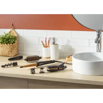 Rowenta Infinite Looks CF4231 Multistyler Silts Melns, Bronza 1.8 m