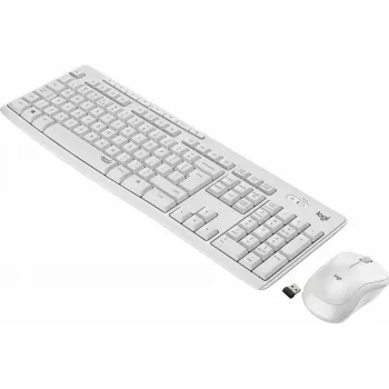 Logitech MK295 Klusais Bezvadu Komplekts tastatūra RF Bezvadu QWERTY US International Balta