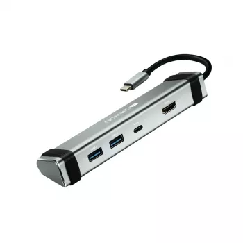Canyon DS-3 USB 3.2 Gen 1 Type-C pelēks 4K Ultra HD centrmezgls