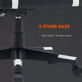 Spēļu krēsls Canyon Flow MCH01 Cietais sēdeklis Melns Oranžs 120 kg