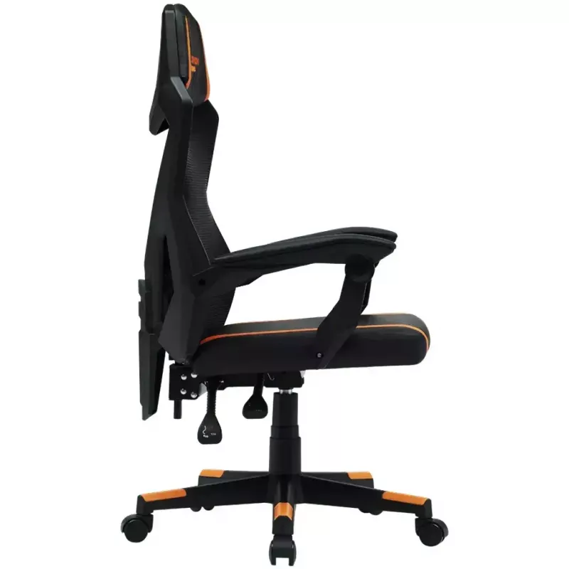 Spēļu krēsls Canyon Flow MCH01 Cietais sēdeklis Melns Oranžs 120 kg