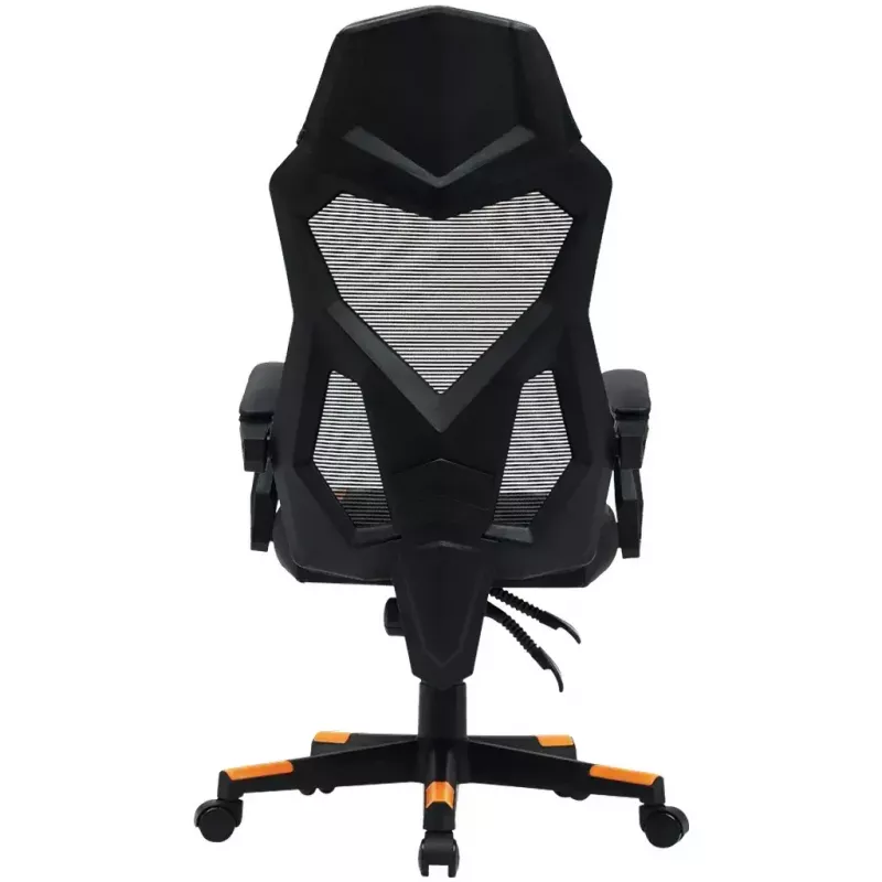 Spēļu krēsls Canyon Flow MCH01 Cietais sēdeklis Melns Oranžs 120 kg