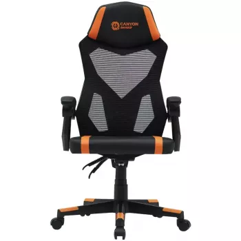 Spēļu krēsls Canyon Flow MCH01 Cietais sēdeklis Melns Oranžs 120 kg