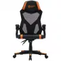 Spēļu krēsls Canyon Flow MCH01 Cietais sēdeklis Melns Oranžs 120 kg