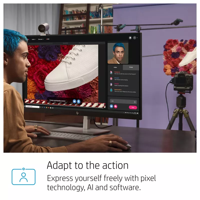 HP 950 4K tīmekļa kamera, 3840 x 2160 pikseļi, Full HD, 30 kadri/s, 1x, Auto, Auto
