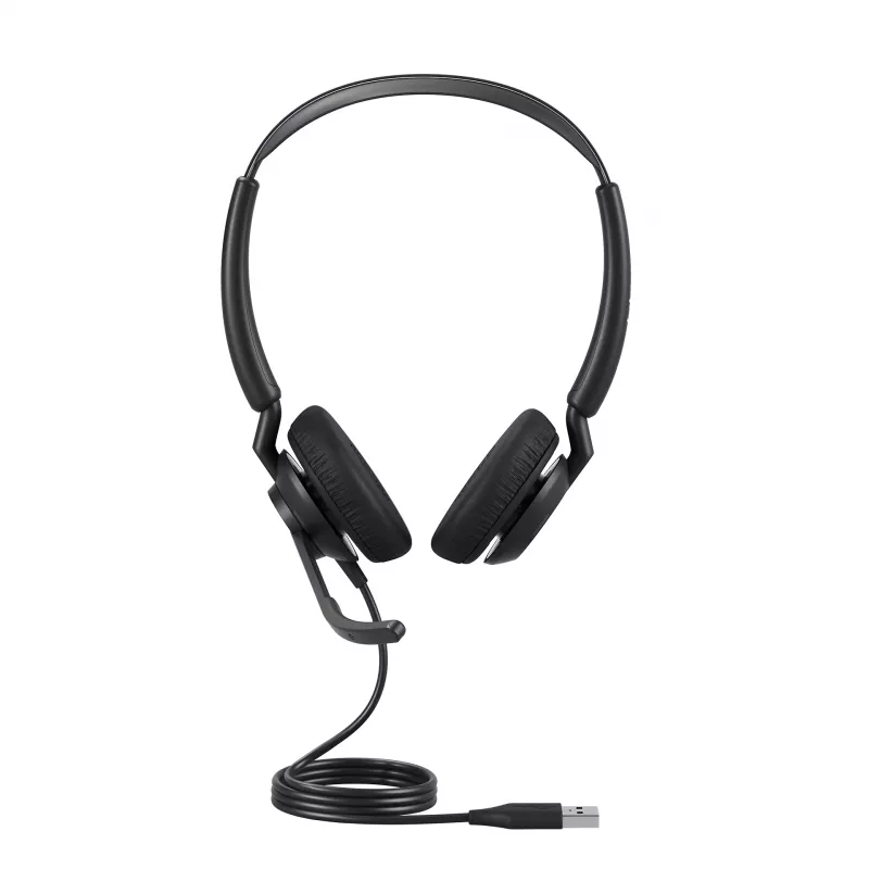 Jabra Engage 50 II - USB-A UC Stereo, Vadu, Birojs/Zvanu centrs, 65 g, Austiņas, Melns