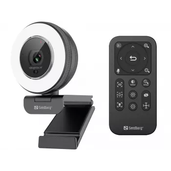 Sandberg Streamer USB Webcam Pro Elite 2560x1440 60fps Melns