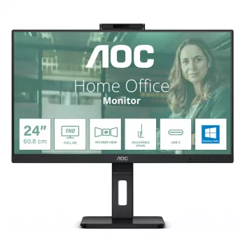 AOC 24P3CW monitors 60.5 cm (23.8 collas) 1920 x 1080 pikseļi Full HD LED Melns