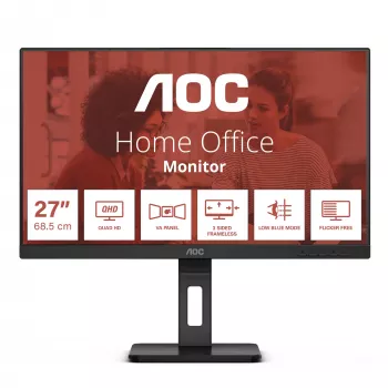 AOC Q27E3UMF monitors 68.6 cm (27 collas) 2560 x 1440 pikseļi Quad HD melns