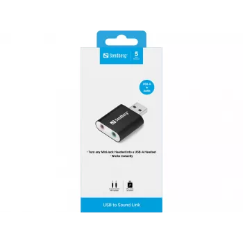 Sandberg USB to Sound Link ārējā skaņas karte