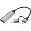 Sandberg HDMI Capture Link uz USB-C/A, HDMI Type A (sieviete), USB Type-A + USB Type-C (tēviņi)