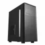 PC korpuss GEMBIRD Fornax 160 Mini Tower — melns, SPCC, atbalsta ITX/mATX/ATX, 1×3.5 inch + 3×2.5 inch vietas, 7 paplašināšanas sloti, 445×185×390 mm