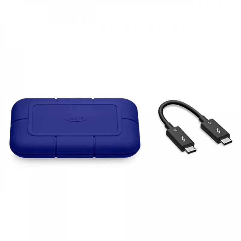 LACIE Rugged SSD Pro5 4 TB (STNA4000400) — ārējais SSD ar Thunderbolt 5, zils