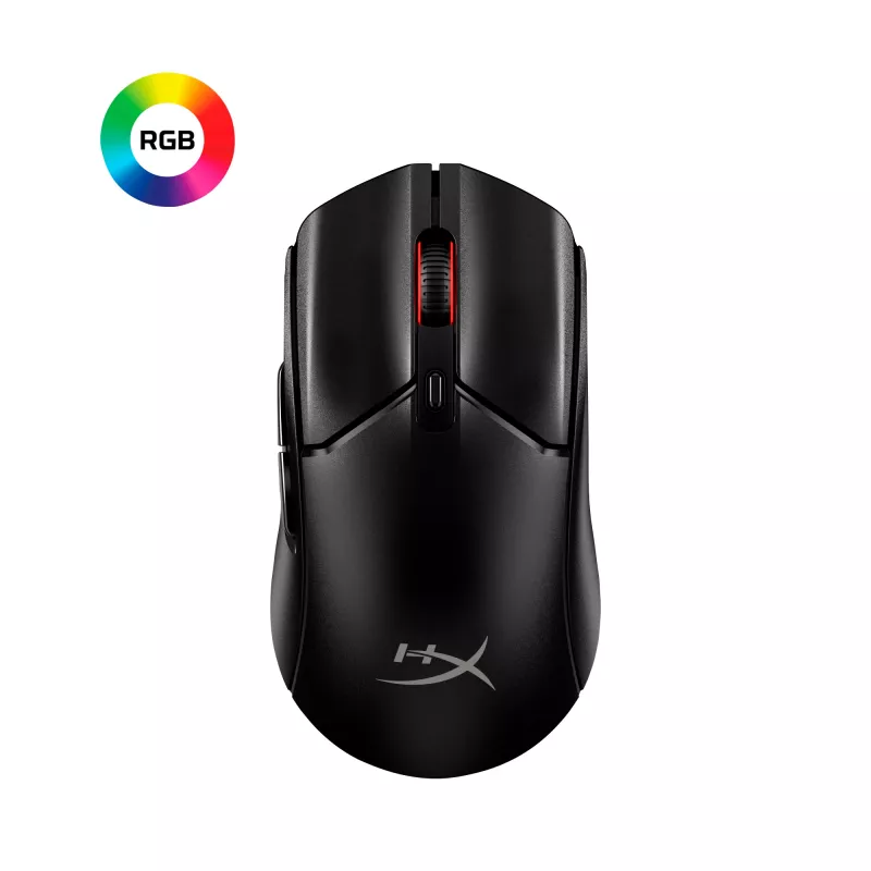HyperX Pulsefire Haste 2 Core Wls - Gaming pele (Melna/Melna)