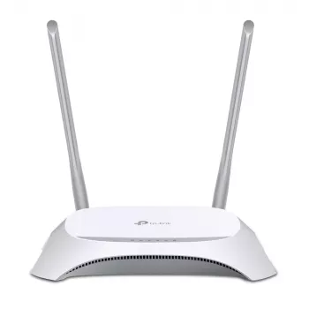 TP-Link TL-MR3420 bezvadu maršrutētājs Fast Ethernet vienas joslas (2.4 GHz) melns, balts