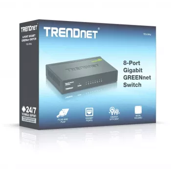 Trendnet TEG-S82G GREENnet 8 portu Gigabit Ethernet nepārvaldāms slēdzis