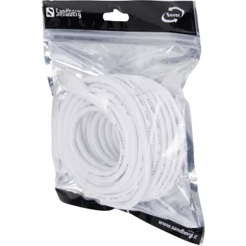 Tīkla kabelis Sandberg UTP Cat6 10m RJ-45 Balts