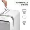 Fellowes LX221 papīru smalcinātājs, 20 lapas, mikrošķērsgriezums, 30 L, balts