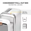 Fellowes LX221 papīru smalcinātājs, 20 lapas, mikrošķērsgriezums, 30 L, balts